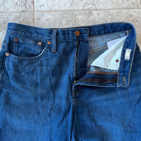 Madewell Baggy Straight Jeans, Dark Worn Indigo Wash, 30 - Picture 6 of 12